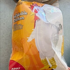 Inflatable chicken costume